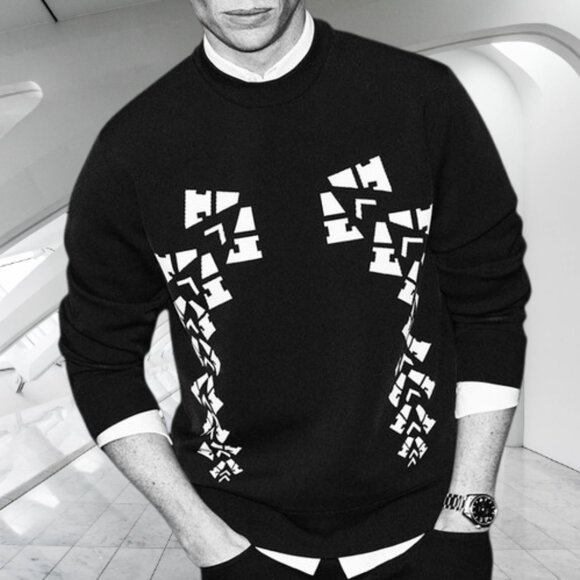 Alexander Wang x H&M WORN ONCEMens Heavyweight Black Sweater Sweatshirt Size S